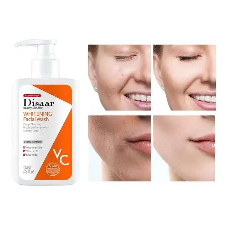 Whitening Facial Cleanser With Vitamin C Brighten Moisturizer Repair Skin Deep Cleansing Face Wash