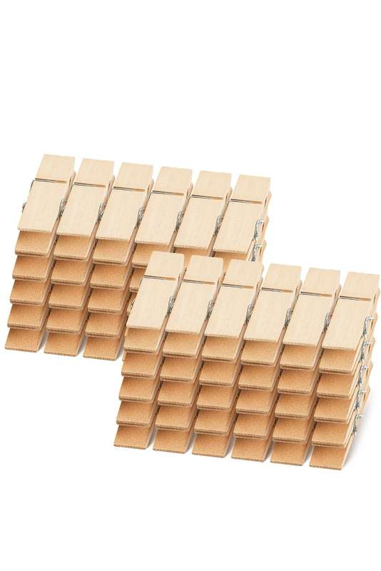 20pcs Heavy Duty Wide Wooden Bamboo Pegs 70mm x 12mm