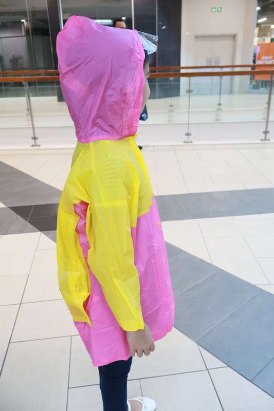 Children's Hooded School Bag Raincoat For Kids 4 To 13 Years