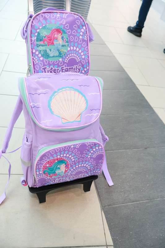 Kids Heavy Duty Trolley Bag Backpack School Bag 3 Piece Set