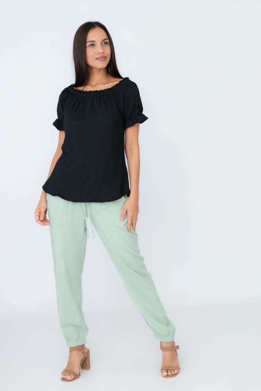 Sofia Viscose Casual Pants With Pockets