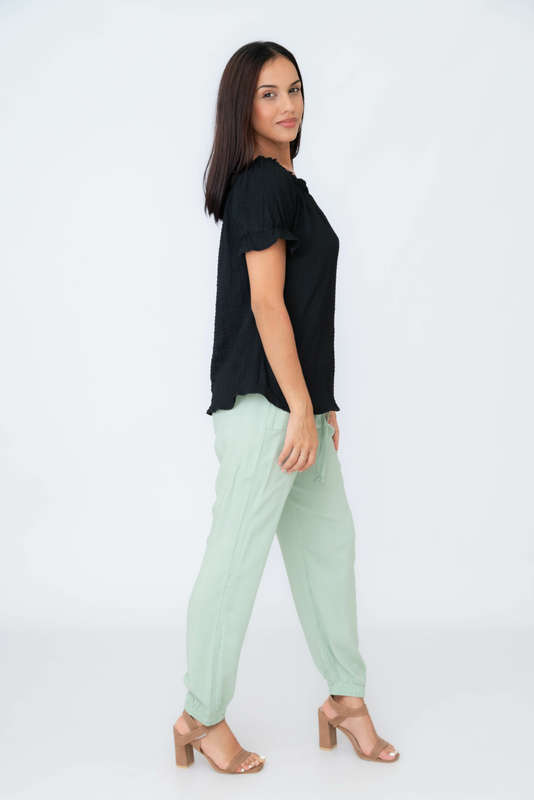 Sofia Viscose Casual Pants With Pockets