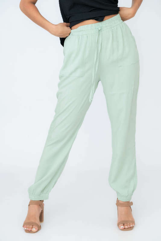 Sofia Viscose Casual Pants With Pockets