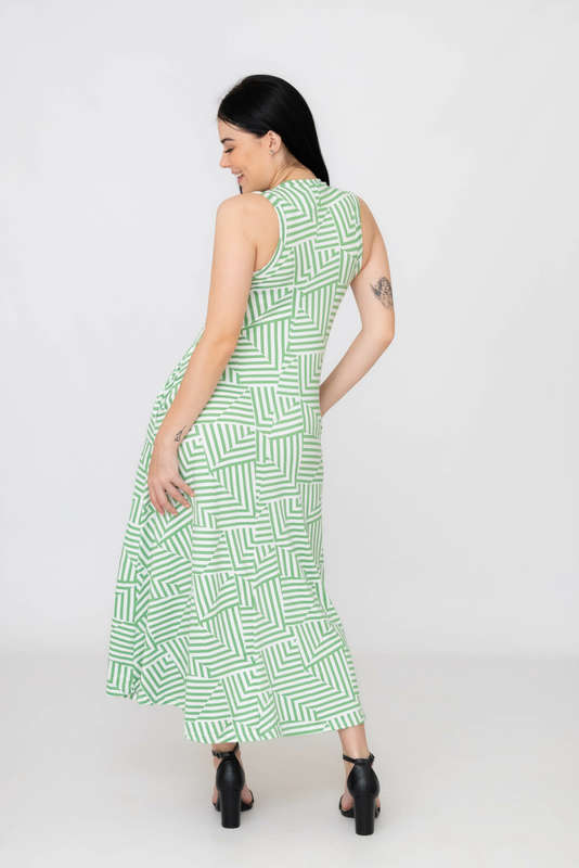 Reed Printed Maxi Dress With Pockets