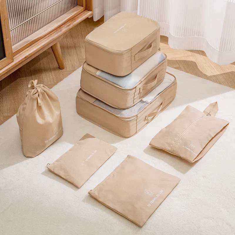 Senza 7 Piece Travel Packing Cubes Luggage Organizer Set