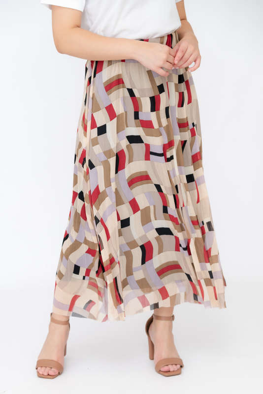 Tesni Pleated Maxi Skirt