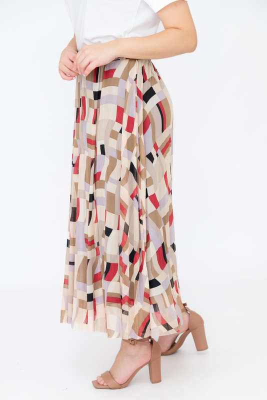 Tesni Pleated Maxi Skirt