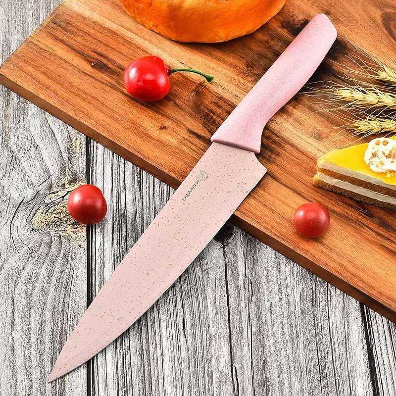 6 Piece Stainless Steel Kitchen Knives  Set With Gift Case Colour