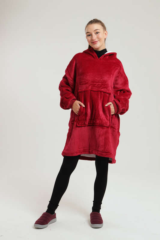 Huggle Hoodie Ultra Plush Blanket Sherpa Hoodie