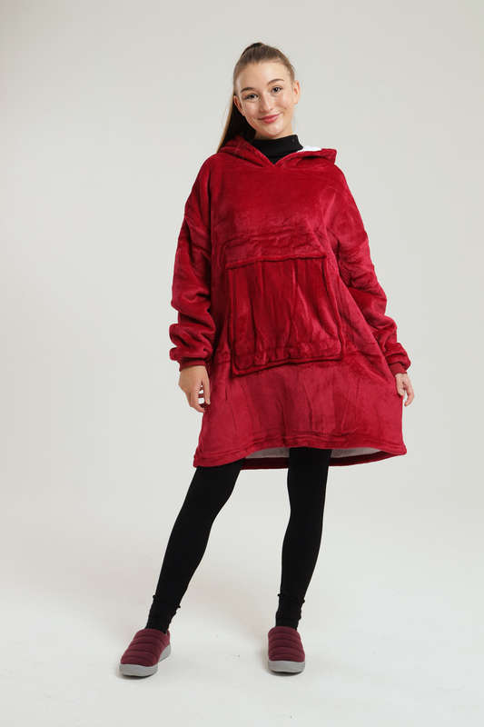 Huggle Hoodie Ultra Plush Blanket Sherpa Hoodie
