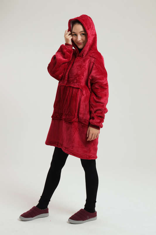 Huggle Hoodie Ultra Plush Blanket Sherpa Hoodie