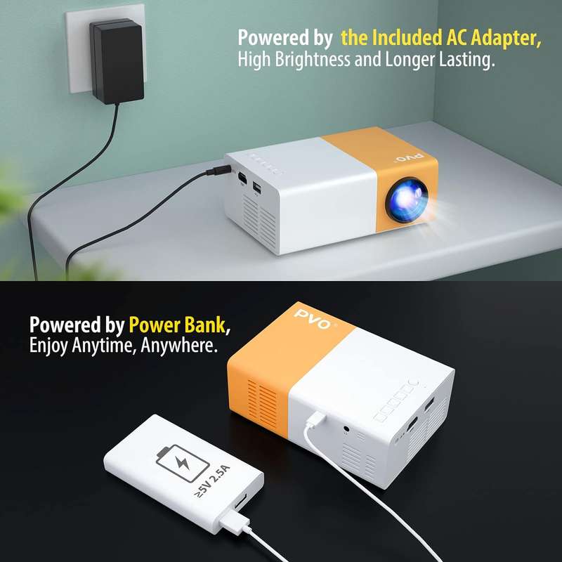 Portable HD LED Projector Laptop Home Cinema Theatre YG300