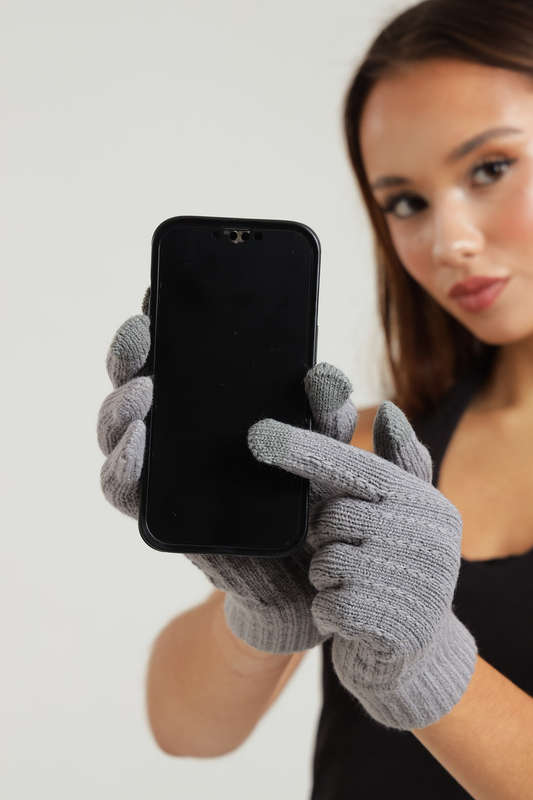 Senza Smart Touch Screen Gloves Unisex Winter Warm Telefingers Knit Full Finger Mitten