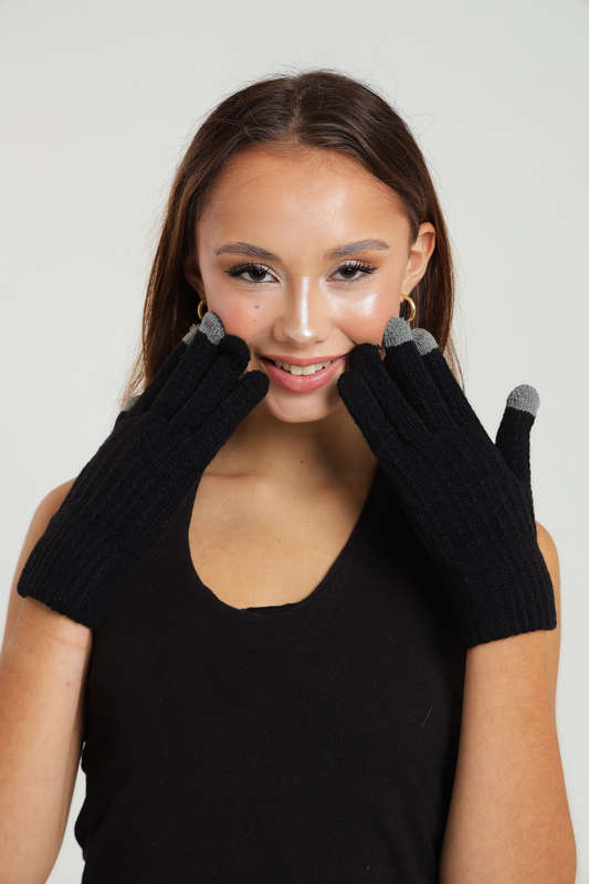 Senza Smart Touch Screen Gloves Unisex Winter Warm Telefingers Knit Full Finger Mitten
