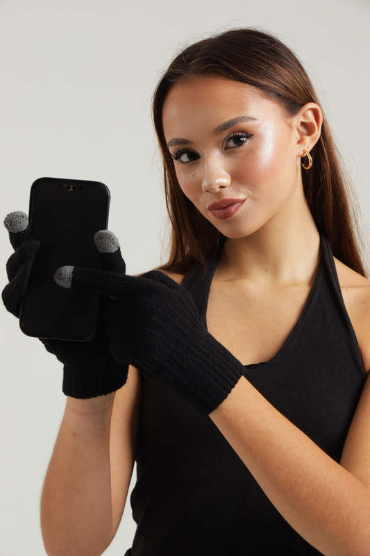 Senza Smart Touch Screen Gloves Unisex Winter Warm Telefingers Knit Full Finger Mitten
