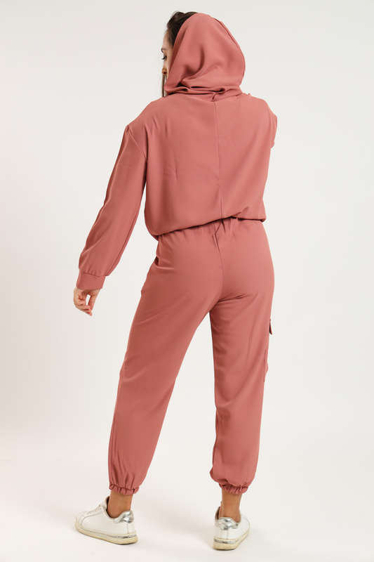 Georgia Hooded Lightweight Tracksuit Sweatsuit Set with Pockets