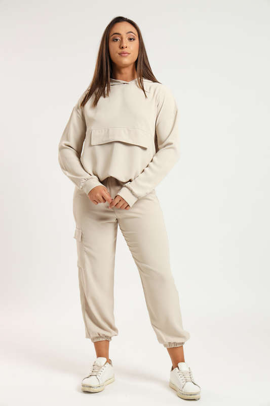 Georgia Hooded Lightweight Tracksuit Sweatsuit Set with Pockets