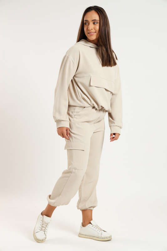 Georgia Hooded Lightweight Tracksuit Sweatsuit Set with Pockets