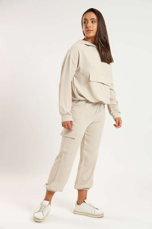 Georgia Hooded Lightweight Tracksuit Sweatsuit Set with Pockets