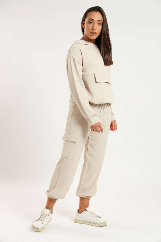 Georgia Hooded Lightweight Tracksuit Sweatsuit Set with Pockets
