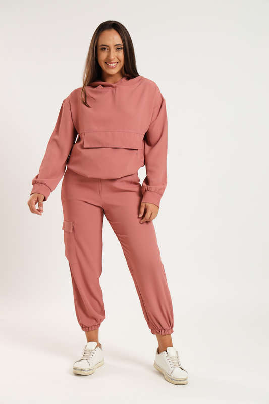 Georgia Hooded Lightweight Tracksuit Sweatsuit Set with Pockets