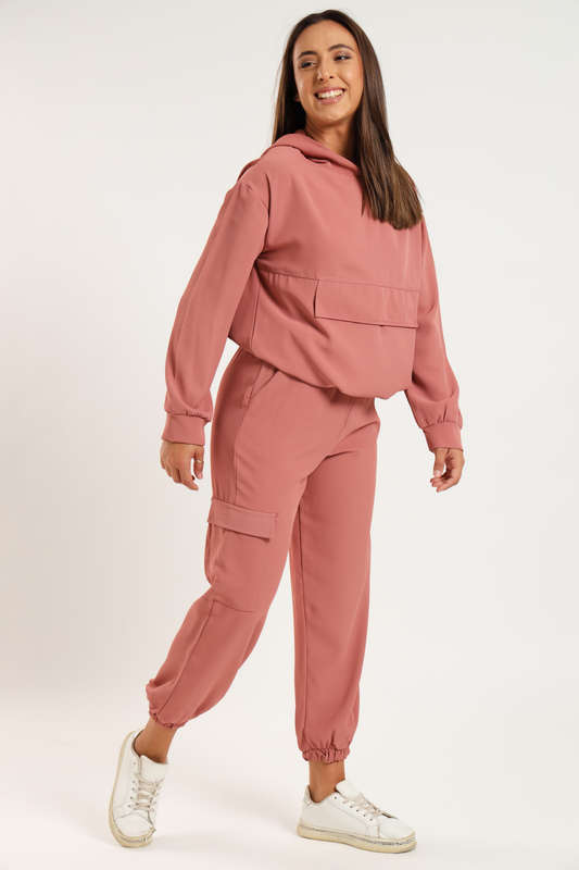 Georgia Hooded Lightweight Tracksuit Sweatsuit Set with Pockets