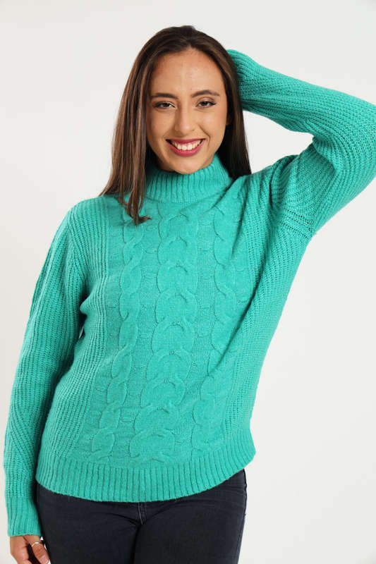 Ladies Cozy Plush Long Sleeve Pullover Sweater Jersey