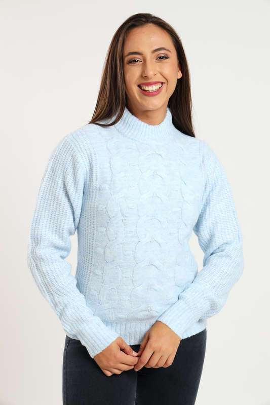 Ladies Cozy Plush Long Sleeve Pullover Sweater Jersey