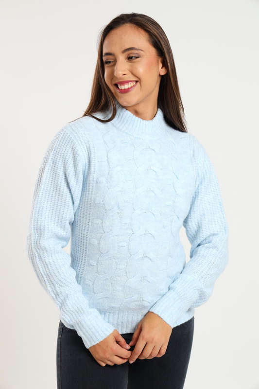 Ladies Cozy Plush Long Sleeve Pullover Sweater Jersey