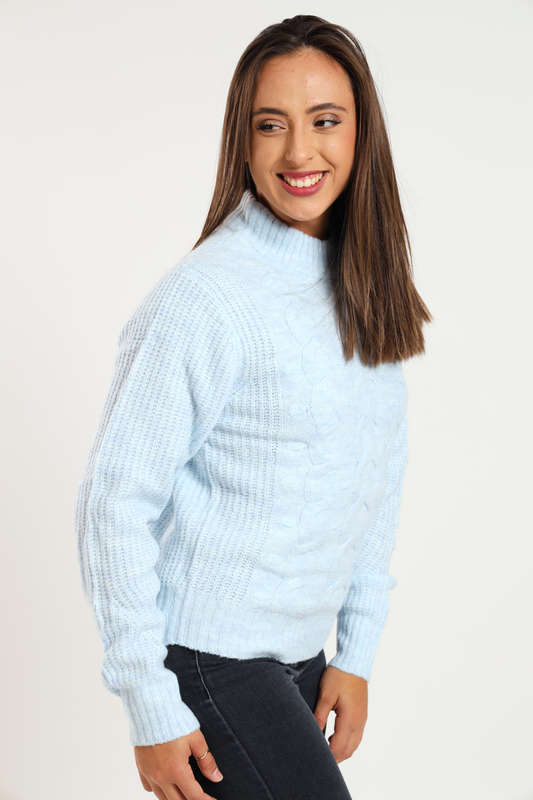 Ladies Cozy Plush Long Sleeve Pullover Sweater Jersey