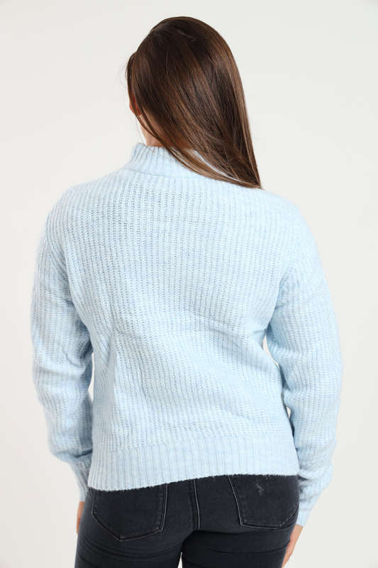 Ladies Cozy Plush Long Sleeve Pullover Sweater Jersey