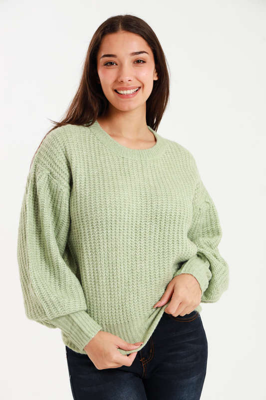Ladies ZARA Cozy Plush Long Sleeve Pullover Sweater Jersey