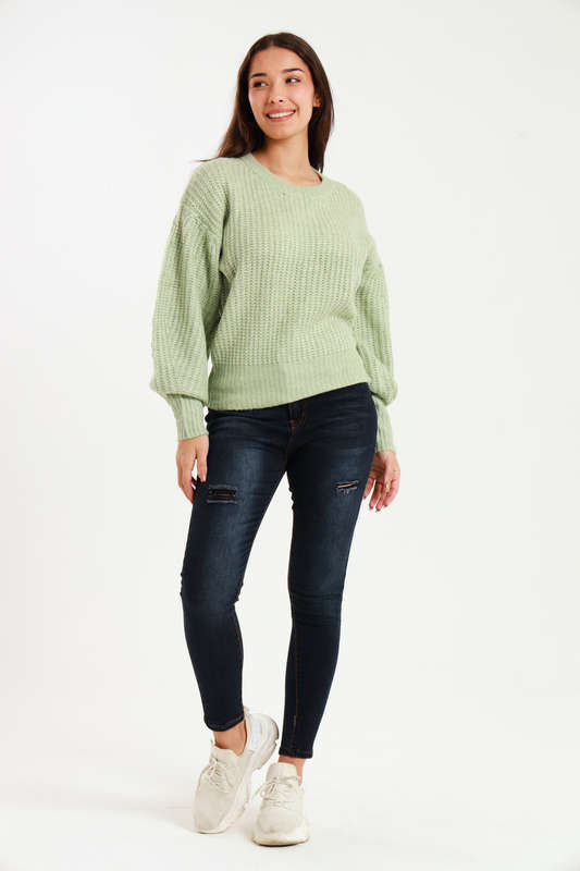 Ladies ZARA Cozy Plush Long Sleeve Pullover Sweater Jersey