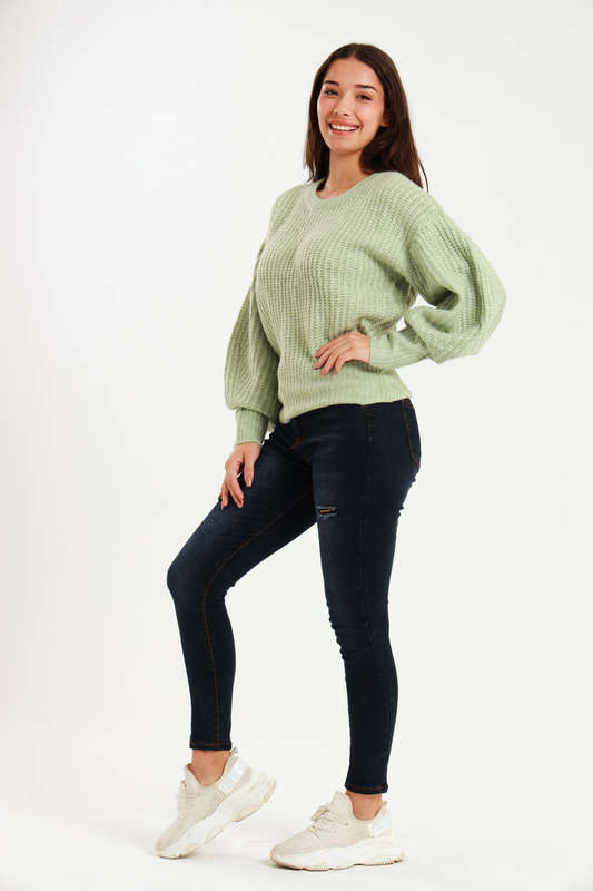 Ladies ZARA Cozy Plush Long Sleeve Pullover Sweater Jersey