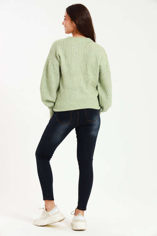 Ladies ZARA Cozy Plush Long Sleeve Pullover Sweater Jersey