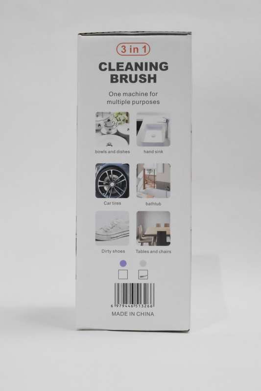 Rechargeable Electric Spin Magic Scrubber With 3 Heads &amp; LED Display