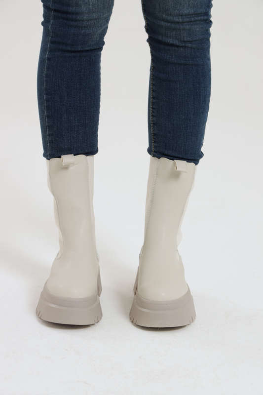 NewYorker Ladies Grey Chelsea Boots Mid Length