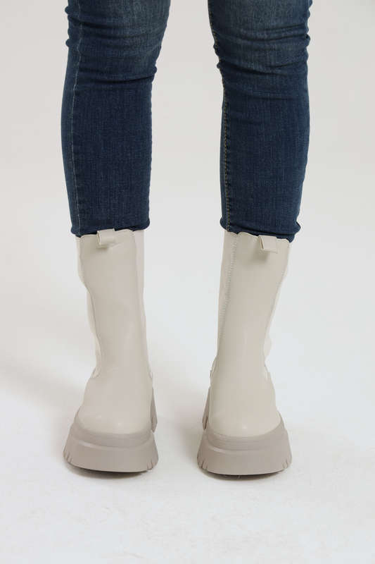 NewYorker Ladies Grey Chelsea Boots Mid Length