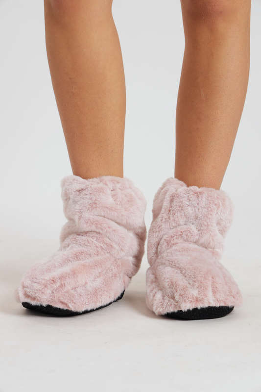 Huggle Snuggle Feet Warmer Microwave Heated Plush Fleece Winter Socks
