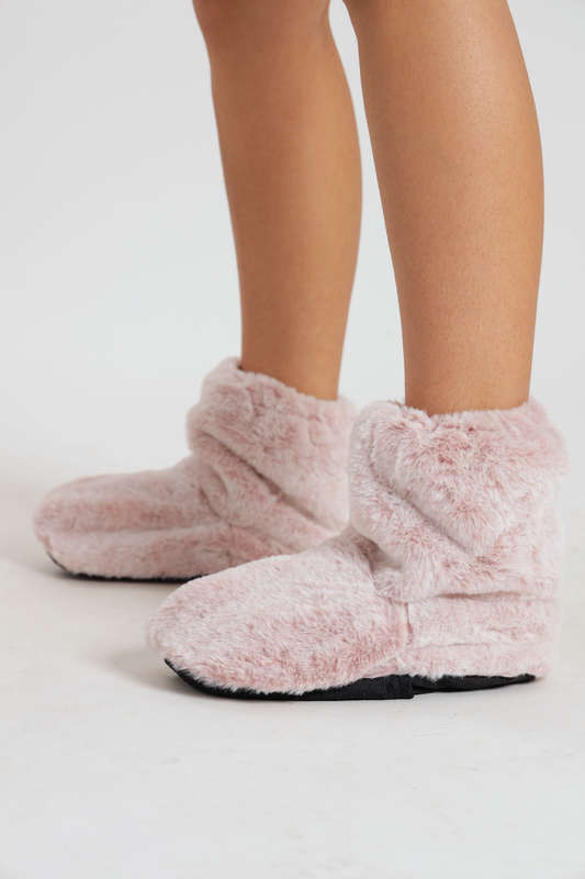 Huggle Snuggle Feet Warmer Microwave Heated Plush Fleece Winter Socks