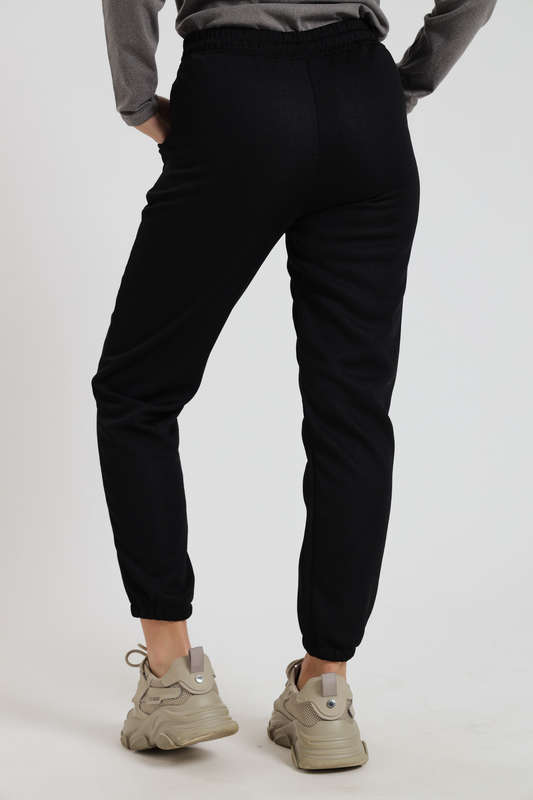 Ladies Fleece Lined Winter Track Pants With Pockets