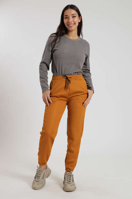 Ladies Fleece Lined Winter Track Pants With Pockets