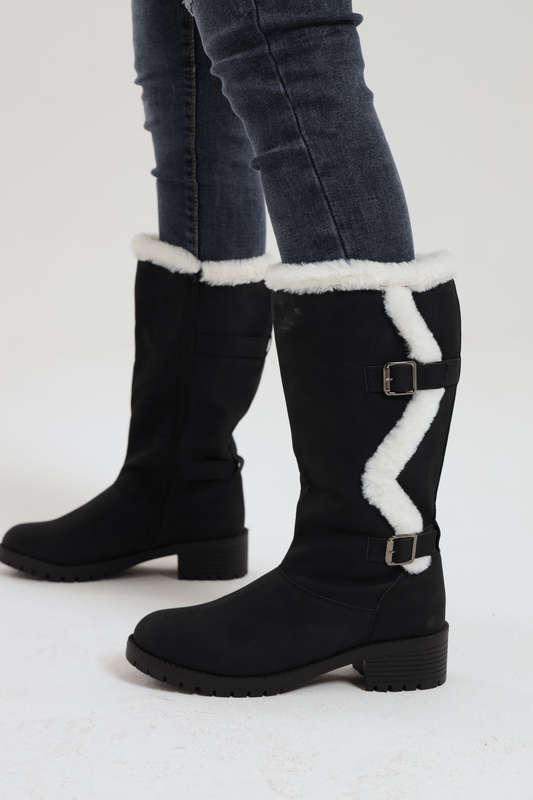 Ladies Suede Winter Boots