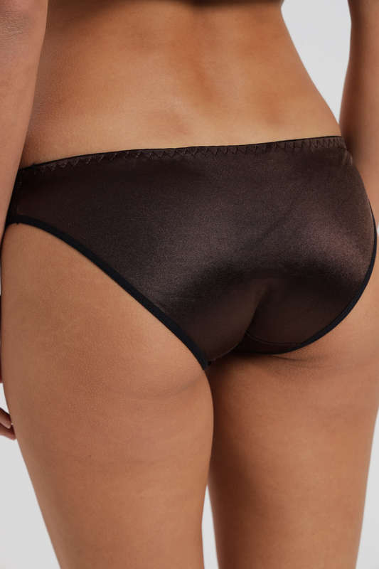 Senza 5 Pack Ladies Satin Panties With Lace Detail