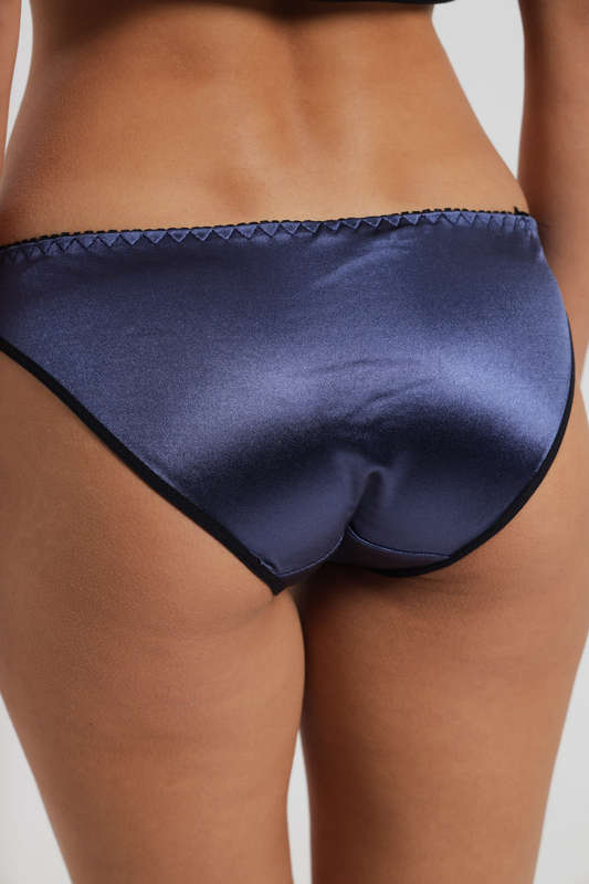 Senza 5 Pack Ladies Satin Panties With Lace Detail