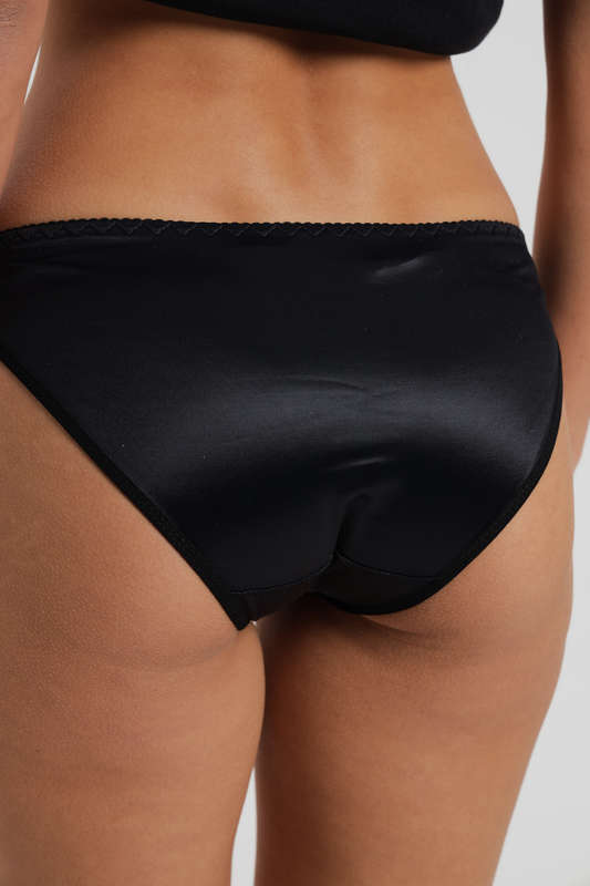 Senza 5 Pack Ladies Satin Panties With Lace Detail