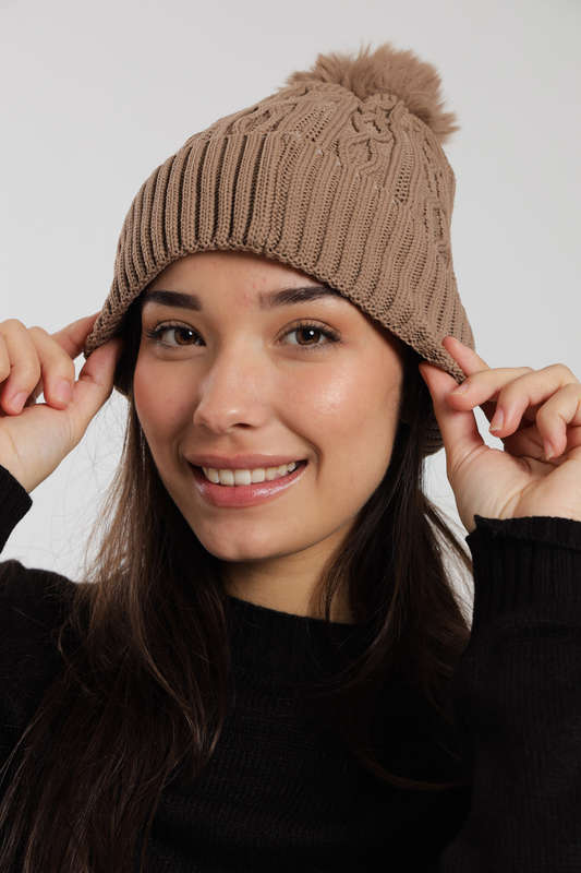 Senza Pom Pom Beanie Winter Hat