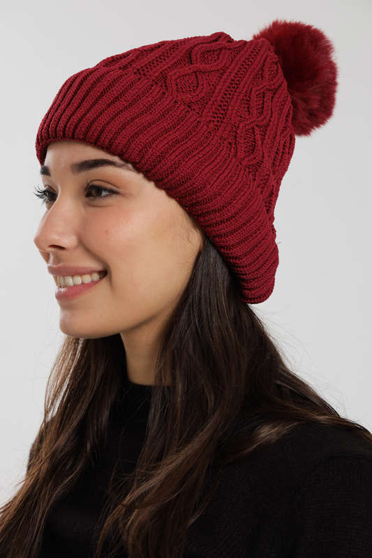 Senza Pom Pom Beanie Winter Hat