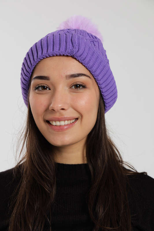 Senza Pom Pom Beanie Winter Hat