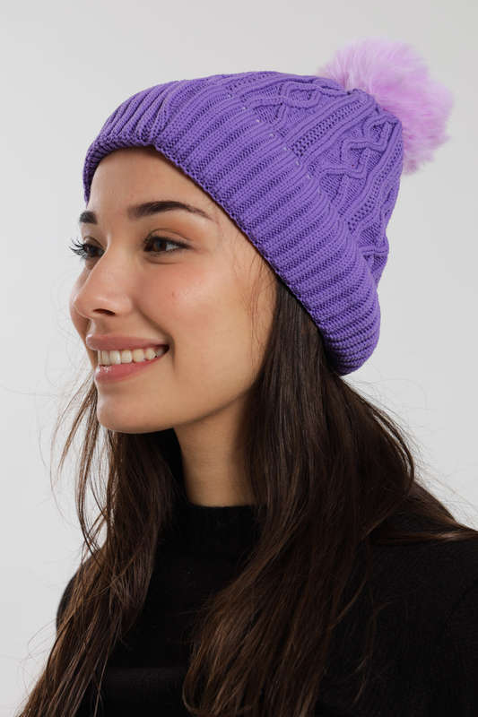 Senza Pom Pom Beanie Winter Hat
